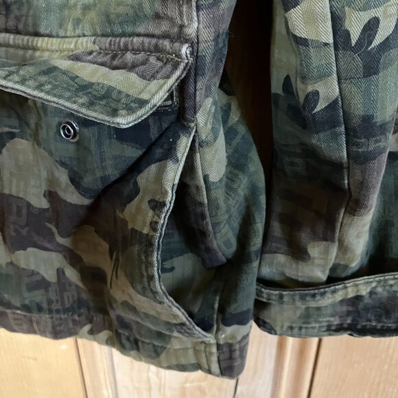 Superdry Mens Rookie Edition Camo Patch Military Jacket Size Large Green AN EXC - Picture 5 of 12